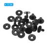 MECCANIXITY 10Set 12mm 1/2" Doll Joints, Plastic Removable Animal Joints Connector Engage Bolt Doll Making Supplies for Bear Limbs Head Joint DIY, Black view 3