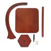 Buachois Wooden Yarn Holder, Rotating C Shaped Thread Spool Organizer Stand with Beech Wood Base for Crocheting Knitting Sewing Craft Projects view 1