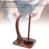 Buachois Wooden Yarn Holder, Rotating C Shaped Thread Spool Organizer Stand with Beech Wood Base for Crocheting Knitting Sewing Craft Projects view 3