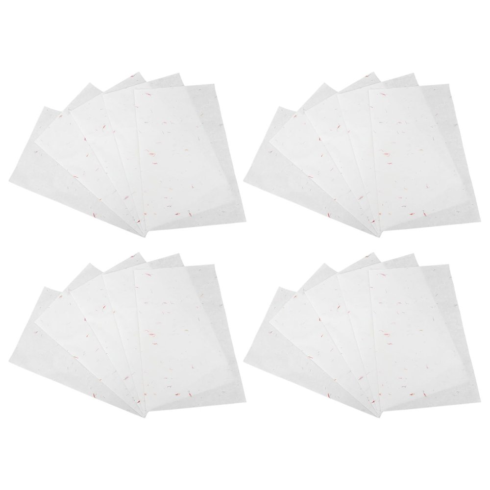 Alipis 40 Sheet Chinese Calligraphy Xuan Paper for Writing and Painting High-Absorption Rice Paper with Ink Diffusion Control Suitable for Sumi Drawing Japanese Kanji Practice and