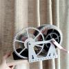 Wool Fiber Drum Carding Machine, Manual Wool Combing Machine, Sheep Fleece Drum Carder, Fast Color Mixing, Combing, Spinning, for DIY Craft Make Felt Animals, Handmade Enthusiasts,N view 3