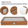 CHICIRIS Retro Design Walnut Wood Fountain Pen Display Case Organizer for 12 Pens Longlasting Brightness Great Colleague Husband Exhibition view 2