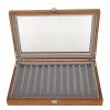 CHICIRIS Retro Design Walnut Wood Fountain Pen Display Case Organizer for 12 Pens Longlasting Brightness Great Colleague Husband Exhibition view 4