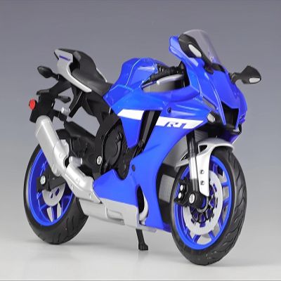 MAKUTU Scale Motorcycle Model 1/12 for Y-AMAHA YZF-R1 Motorcycle Die Cast Vehicles Collectible Hobbies Model(Blue)