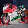 MAKUTU Scale Motorcycle Model 1:9 Die-Casting Motorcycle Model Alloy Collection Hobby Sound Light Gift Off-Road for Ducati 1199 Panigale view 1