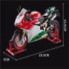 MAKUTU Scale Motorcycle Model 1:9 Die-Casting Motorcycle Model Alloy Collection Hobby Sound Light Gift Off-Road for Ducati 1199 Panigale view 2