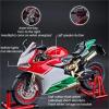 MAKUTU Scale Motorcycle Model 1:9 Die-Casting Motorcycle Model Alloy Collection Hobby Sound Light Gift Off-Road for Ducati 1199 Panigale view 3