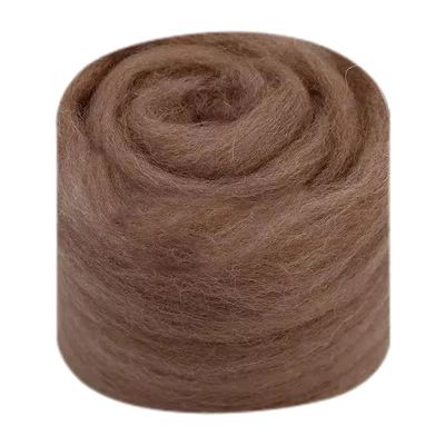 Gumney 100G Needle Felting Wool, Natural Fibre Wool Roving Yarn for DIY Craft, Fiber Art, Hand Spinning, Supplies
