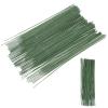 Floral Stem 150 Pcs 25cm Plastic Floral Stems Artificial Flower Rods Green Florist Wires Stick DIY Craft Bouquet Arrangement Tools view 2