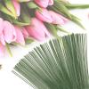 Floral Stem 150 Pcs 25cm Plastic Floral Stems Artificial Flower Rods Green Florist Wires Stick DIY Craft Bouquet Arrangement Tools view 4