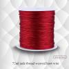 0.8mm Nylon Cord, 100m Chinese Knot Cord Red Knotting Thread Beading String Spool for DIY Jewelry Making Bracelets Craft String view 4
