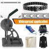 Semi-Automatic Puncher Eyelet Feeding Tool 8mm Banner Tarpaulin Eyelet Press Punching Machine Without Button Accessories for Fabric Leather Banners DIY Projects view 2
