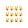 bskkw 12PCS Gold Chicago Button Studs 8mm Round Head, Leather Screws Rivets for Belt Wallet Bag DIY Craft, Slotted Post Fasteners view 1