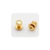 bskkw 12PCS Gold Chicago Button Studs 8mm Round Head, Leather Screws Rivets for Belt Wallet Bag DIY Craft, Slotted Post Fasteners view 3