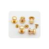 bskkw 12PCS Gold Chicago Button Studs 8mm Round Head, Leather Screws Rivets for Belt Wallet Bag DIY Craft, Slotted Post Fasteners view 4