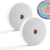 2 Rolls Jelly Tube Batting,2 1/2" x 50 Yard, Fabric Tube Maker for Throw Rugs, Braided Rug, Jelly Rugs, Purses(5.7cm/2.24inch) view 2
