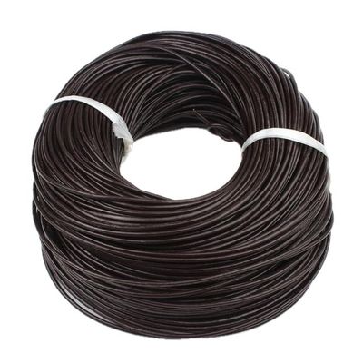 5 Meter Leather Cords - Round Rope String for DIY Bracelet & Necklace Jewelry Making - 1/1.5/2/3mm Craft Accessories - (Color: Coffee/Size: 2Mm)