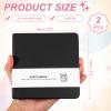 PATIKIL 5.5x5.5 Small Sketchbook, 2 Pack Mini Sketchbook Watercolor Paper Pad 300GSM Thick Paper 24 Sheets/48 Pages Square Tiny Sketch Pad Pocket for Drawing Travel Artist Adults, Black view 2