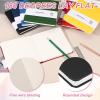 PATIKIL 5.5x5.5 Small Sketchbook, 2 Pack Mini Sketchbook Watercolor Paper Pad 300GSM Thick Paper 24 Sheets/48 Pages Square Tiny Sketch Pad Pocket for Drawing Travel Artist Adults, Black view 3