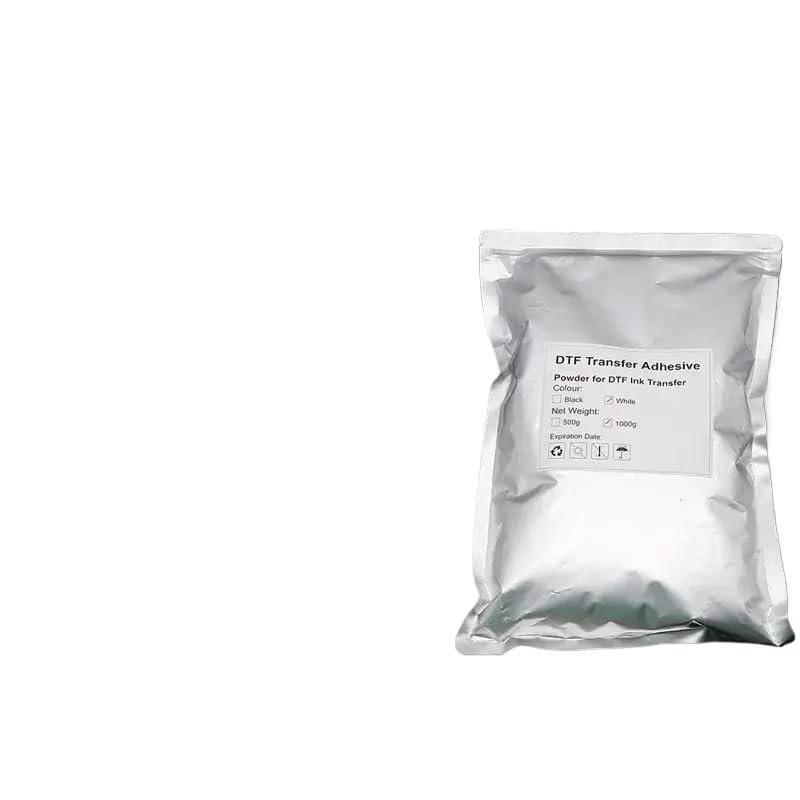500G DTF Hot Melt Transfer Powder White Black Digital Transfer Adhesive Powder Compatible With DTF Film Printer Direct Print On All Fabric(500g-Black)
