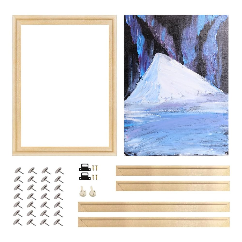 ECYC Ltd DIY Canvas Stretcher Frames 24 x 47 Inch Sturdy Pine Wood Stretching Bars Art Frame Kits for Gallery Wrap Oil Paintings, Paint by Numbers & Posters