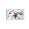 Charley Harper Mid-Century Modern Bird Art Minimal Realism Wildlife Canvas with Cardinals & Blue Jays view 2