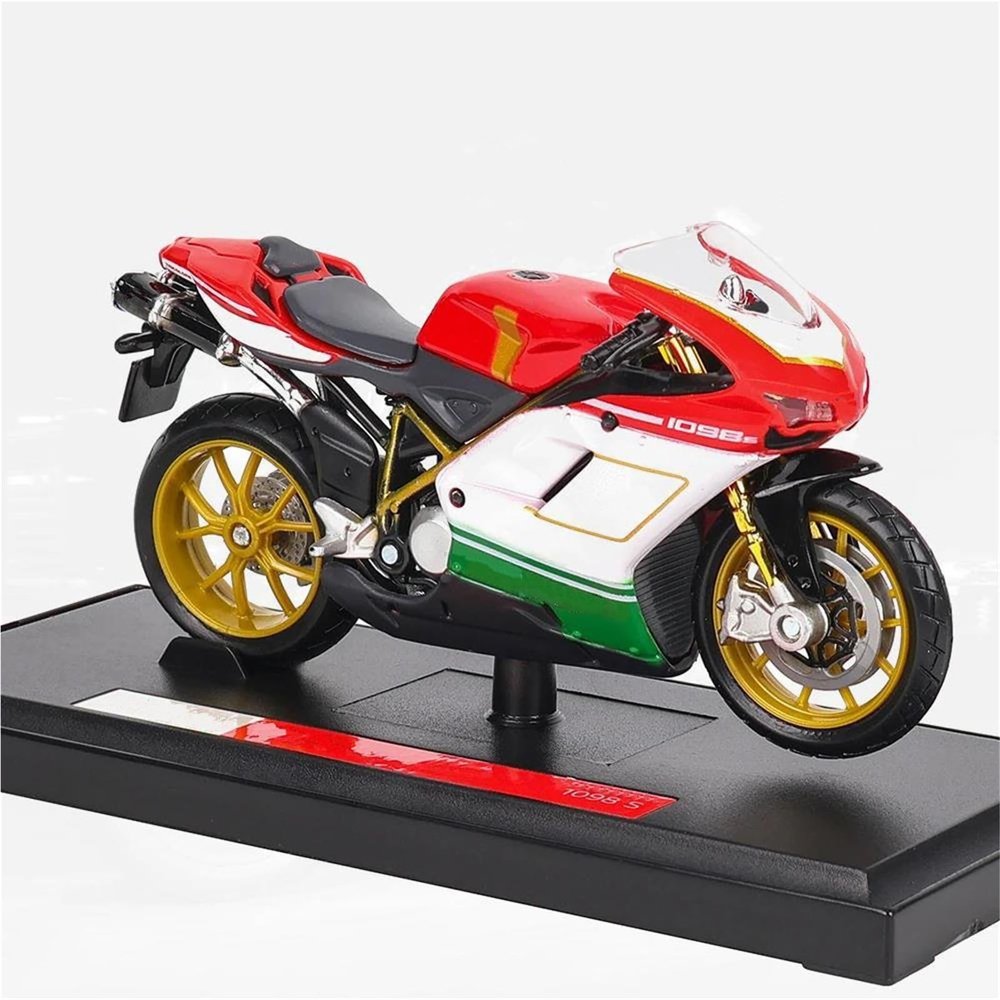 Collection 1:18 Alloy Motorcycle Diecast Model Toys Gift for Ducati 1098 S