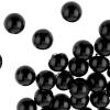 30-Pack 10mm Black Pearl Buttons with Shank, Round Mushroom Style Sewing Buttons, DIY Craft Replacement Button for Wedding Dress, Skirts, Sweatshirts, Bear Eyes Craft view 1