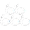 Healeved 5Pcs Adjustable Loupe Magnifier Holder Bracket for Watch Repair Watchmaker Tool with Fixing Circles Suitable for Fine Arts Crafts Maintenance Random Color view 1