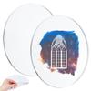 NBEADS 2Pcs Monoprinting Print Plates, 7Inch Round Gel Printing Plates Clear Class Printmaking Supplies for Art for Card Making Scrapbooking Arts and Crafts view 1