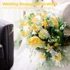 Decorations of Wedding Corsages, 148 Pcs, 48 Pcs 3D Gold Butterfly Wall Decals and 100 Pcs Bouquet Corsages Pins Including, Floral Arrangements Accessories for Wedding, Party view 2