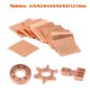 1pcs Pure Copper Cu Sheet Foil Thin Metal Plate Thickness 0.25mm-8mm Length 100~1000mm(1.5x100x200mm) view 2