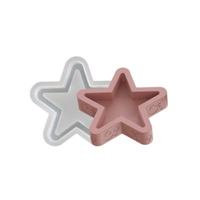 AOOOWER Multipurpose Sturdy Silicone Star Candle Holder Mould Set Portable for Resin Plaster Craft Supplies Assorted