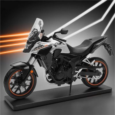 Collection 1:12 Alloy Diecast Motorcycle Model Toys Wheel Steering for H-ONDA CB400X Adventure(White)
