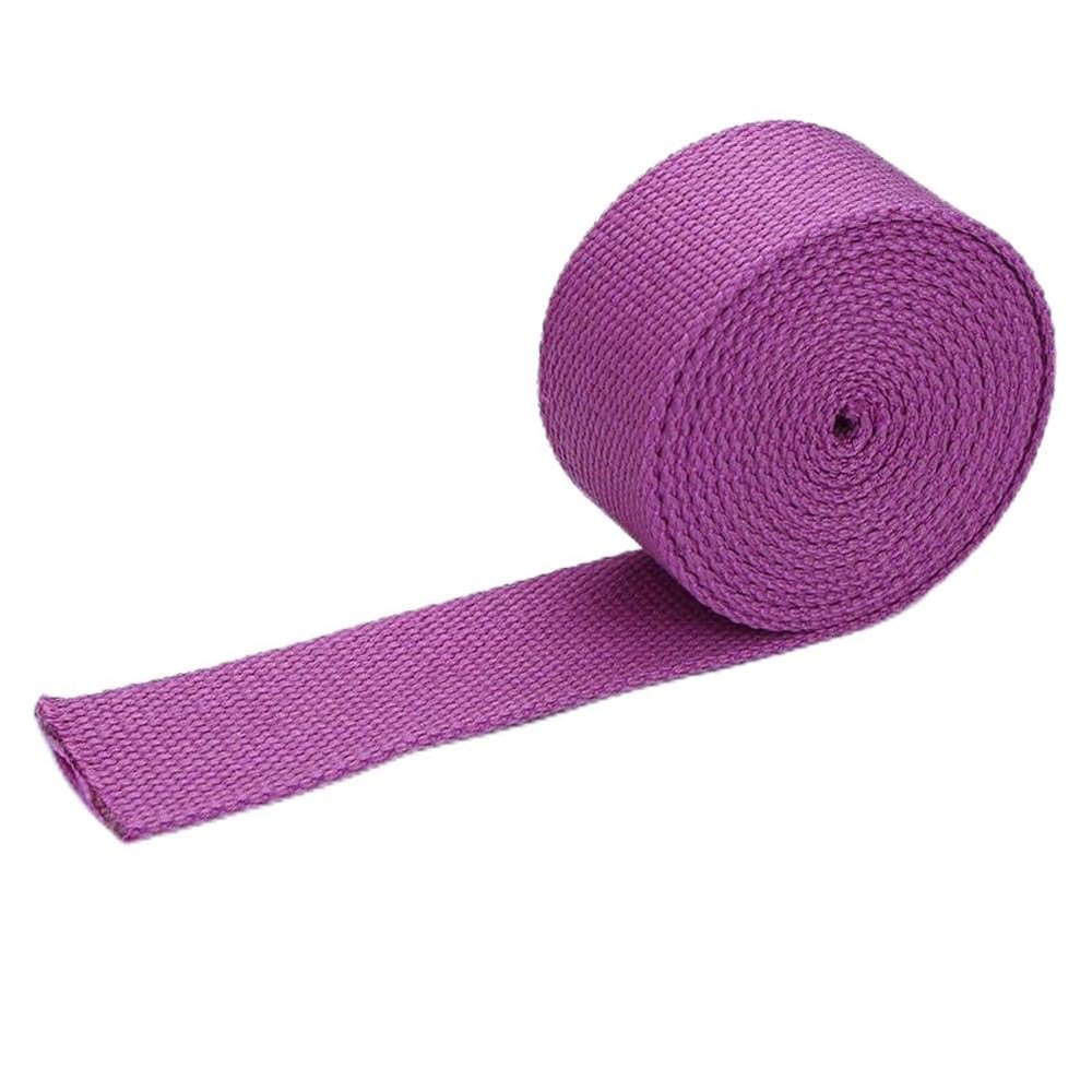 10.9Yard Cotton Webbing,1 Inch/1.25 Inch,Polyester Cotton Weave Webbing Strap for Cloth Tote Bag,Purse Straps,Bags Belt Making,Pets Leash,DIY Crafts,16 Colors (Purple,1.25in Wide)