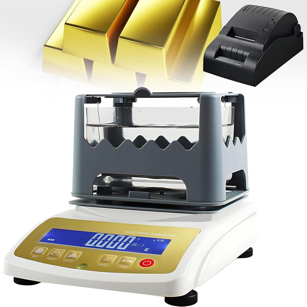 LYJIANGXIN Gold Purity Analyser Meter Digital Electronic Gold Purity Tester Machine, Gold Precious Metal Research Lab Weighing Precision 0.001g, Perfect for Jewelry & Investment