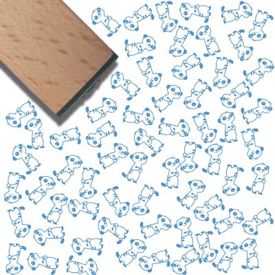 CRASPIRE Mini Wooden Rubber Stamp 3/5 Inch Fennec Fox Animal Cute Pattern Small Wood Stamps Vintage Reusable for DIY Craft Card Scrapbooking Journaling Albums Cards Making Planner Envelope