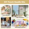 Doodlream Easter Bunny Ears Egg DIY Punch Needle Embroidery Kit for Adult Beginner, 9.4" Floral Rabbit Ears Punch Stitching Craft Set for Starter with Frame,Fabric Pattern,Threader, Yarn, Pinch Needle view 4