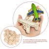 GALPADA 32pcs Outer Space Wooden Craft Unfinished Wood Chips DIY Planet Rocket Hanging Ornaments for Party Decorations Lightweight Wood Material view 4