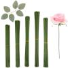 150 Pcs 15/20/25/30/40cm Artificial Green Flower Stem DIY Floral Material Handmade Wire Accessoies for Wedding Home Decor for Bouquets(25cm) view 3