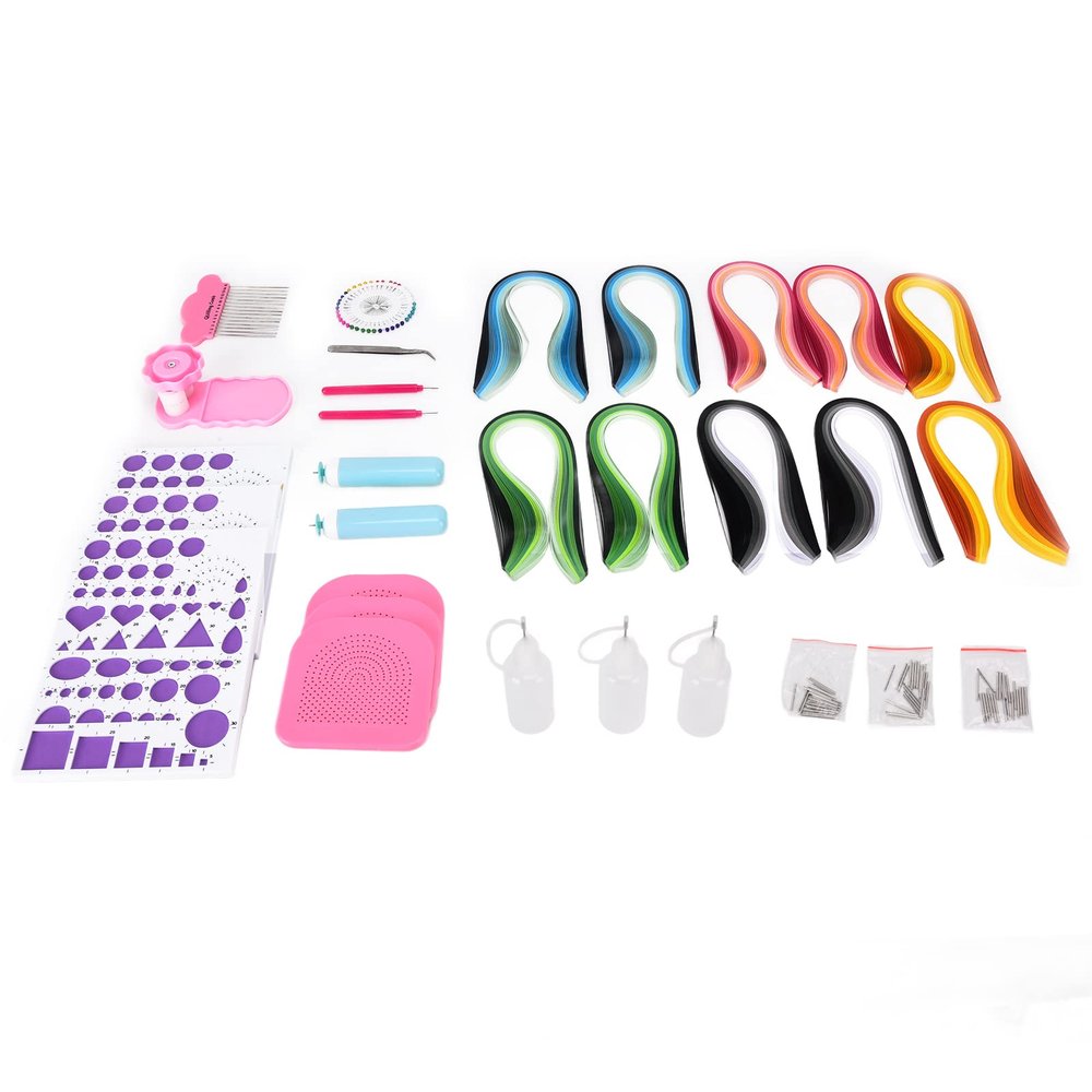 IGENBENFG Quilling Kits for Beginners, DIY Paper Quilling Tool Set, Complete Quilling Supplies with Electric Pen, Storage Box and 1000 Paper Strips, Perfect for Craft Lovers and Handicraft P