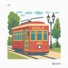 Pepita Needlepoint kit: Nola Street Car, 12" x 10" view 2