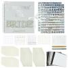 FestiVex Letters to The Bride Scrapbook Wedding Memory Book with 20 Textured Pages 10 Letter and Envelope Sets and Matching DIY Stickers and Decorations Bridal Shower Guest Book Alternative for Bride view 1