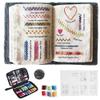 ifowbvy Embroidery Stitch Book Kit, 2026 New 86 Stitches English Guide Embroidery Book for Beginners, Portable Craft Kits with Complete Tools & Step-by-Step Tutorial (3PCS, 86 Stitches) view 1