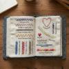 ifowbvy Embroidery Stitch Book Kit, 2026 New 86 Stitches English Guide Embroidery Book for Beginners, Portable Craft Kits with Complete Tools & Step-by-Step Tutorial (3PCS, 86 Stitches) view 2
