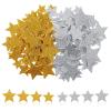 200 Pcs Glitter Foam Stickers, 4 Sizes Gold Silver Star Stickers Self Adhesive Christmas Foam Stars for for Kid's Arts Posters Craft Supplies Scrapbooks, Wall and Cards Birthday Party Supplies view 1
