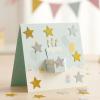 200 Pcs Glitter Foam Stickers, 4 Sizes Gold Silver Star Stickers Self Adhesive Christmas Foam Stars for for Kid's Arts Posters Craft Supplies Scrapbooks, Wall and Cards Birthday Party Supplies view 4