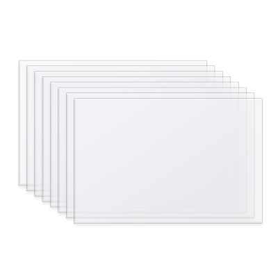 Quilting Template Plastic Sheets, Translucent, 12 x 18 Inches, Reusable Cutting Templates for Fabric, 8 Pack