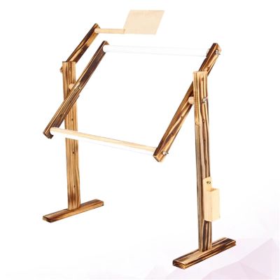 Embroidery Frame Stand Adjustable Cross Stitch Frame Embroidery Stand Holder Wooden Rack Durable Lap