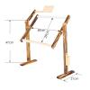 Embroidery Frame Stand Adjustable Cross Stitch Frame Embroidery Stand Holder Wooden Rack Durable Lap view 4
